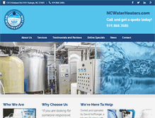 Tablet Screenshot of ncwaterheaters.com